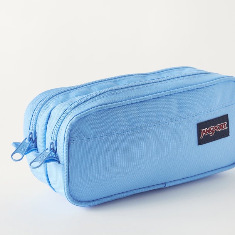 JANSPORT حقيبة أقلام زرقاء ذات قسمين للأطفال - Image 3